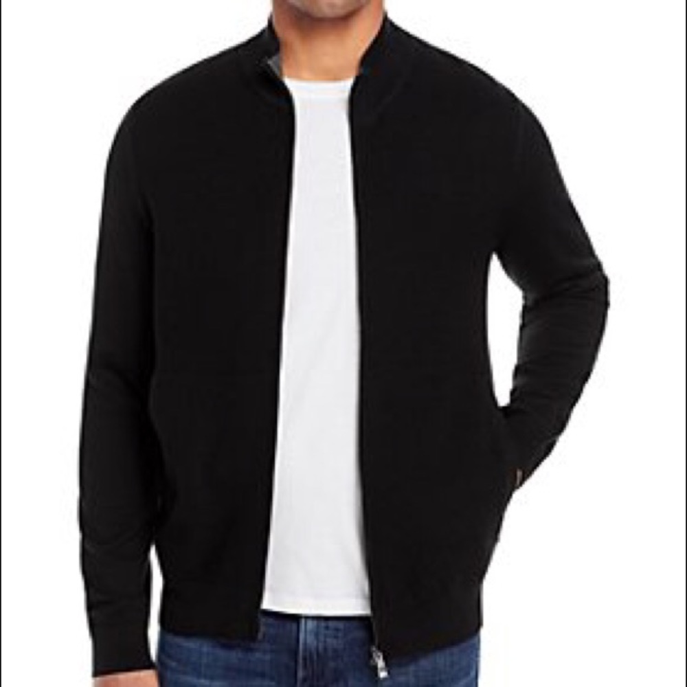 Hugo Boss Zip Front Cardigan - Picture 2 of 11